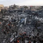 Israel military destroys Gaza cemetery and mosques