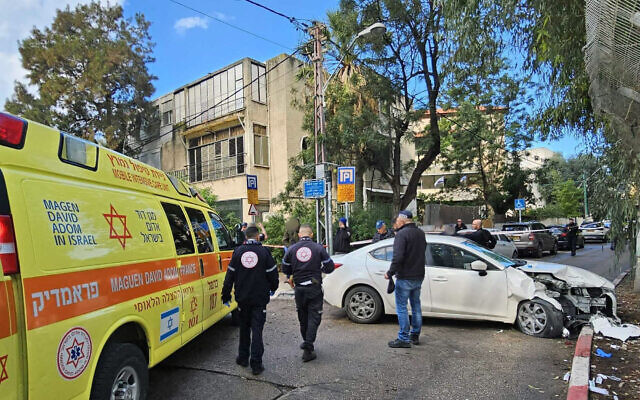 Soldier seriously hurt in Haifa car-ramming, axe attack