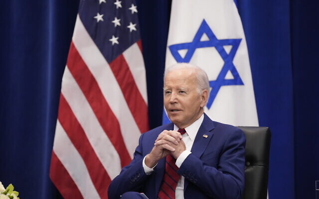 Biden pushes Republicans on Israel aid bill, Trump opposes