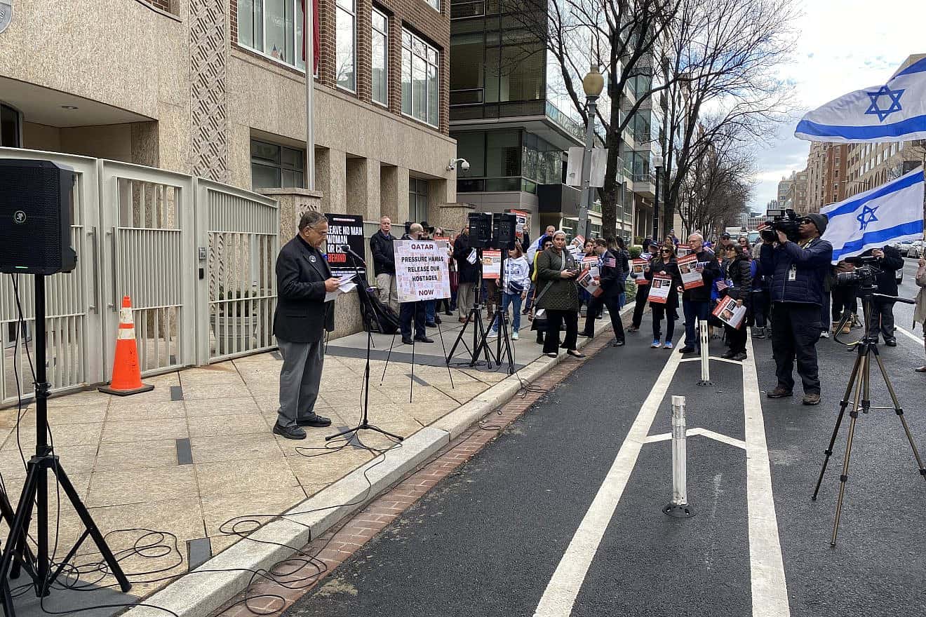 DC, NY, Ottawa Jews urge Qatar to help release Israeli hostages in Gaza