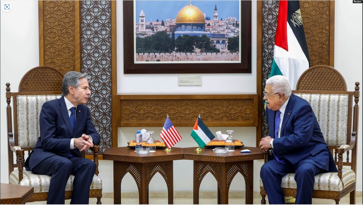 Blinken ‘discussed the benefits of revitalizing the PA’ with Abbas