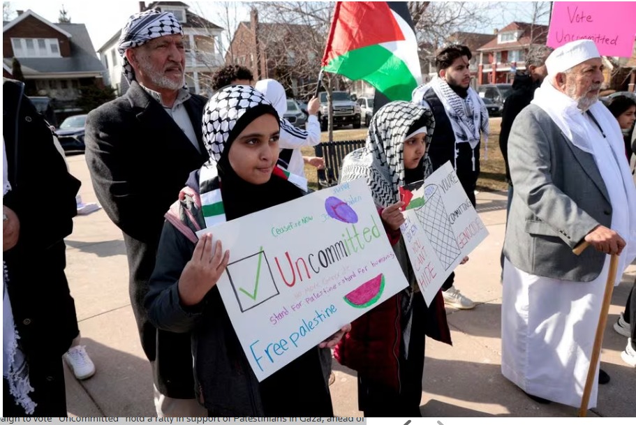 ‘Uncommitted’ protest over Biden’s Israel support heads to Minnesota